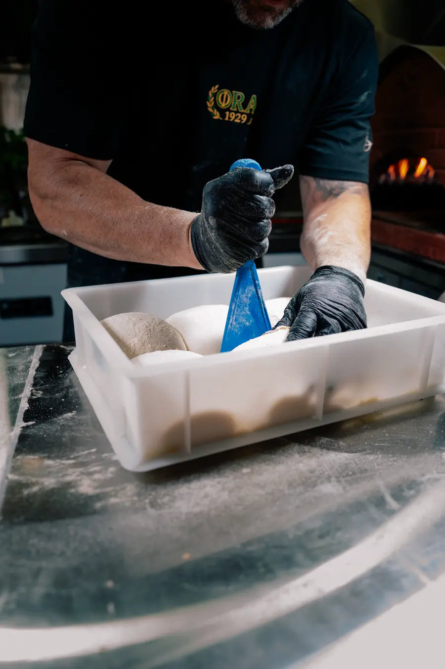 Pâtons portionnés en bac